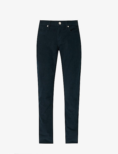 FRAME: L'Homme slim-fit stretch cotton-corduroy trousers