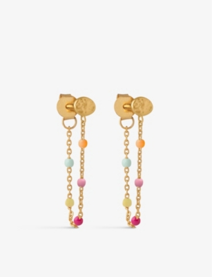 Enamel Copenhagen Lola Earring In Rainbow Gold