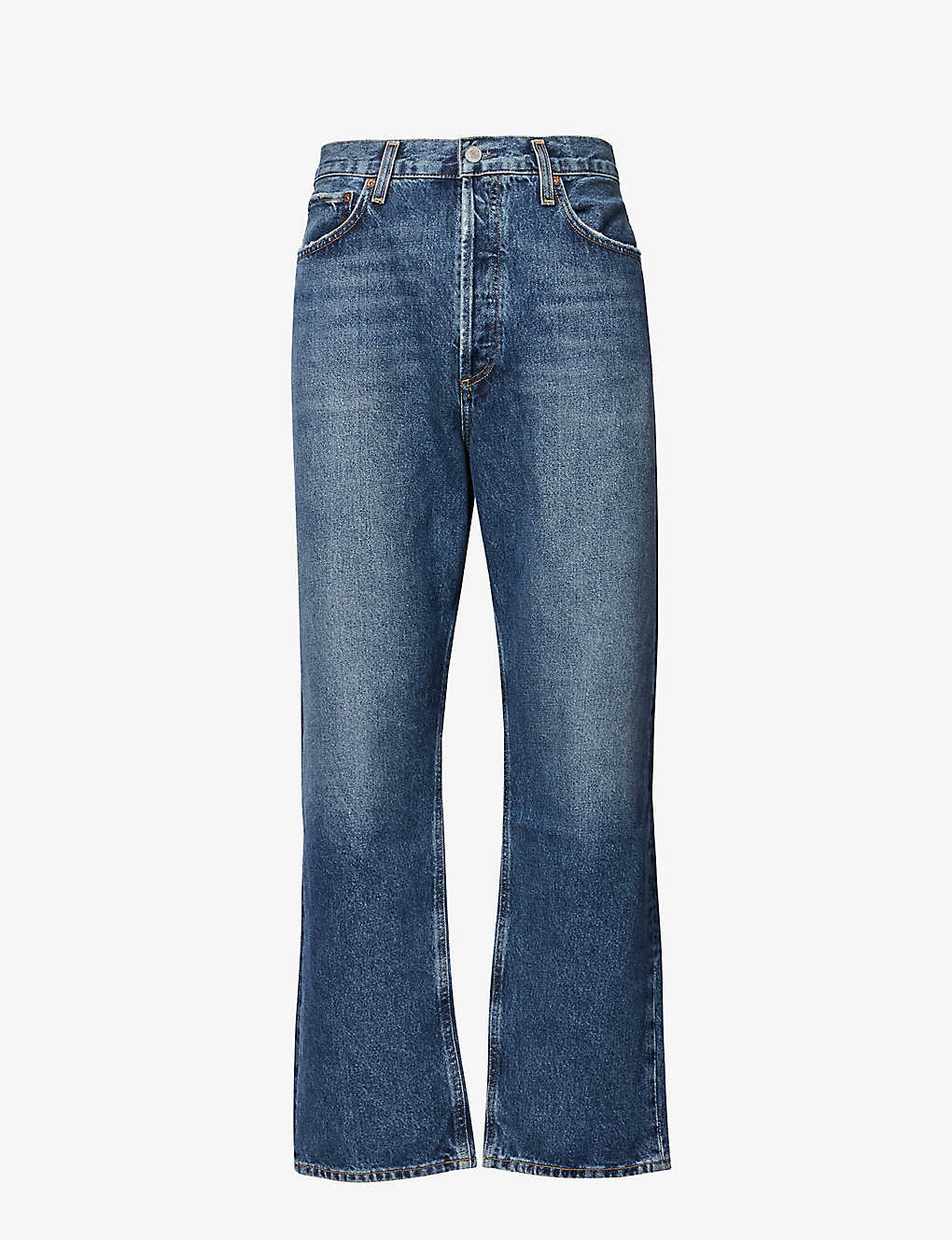 Shop Agolde 90's Jean Relaxed-fit Organic-denim Jeans In Blue