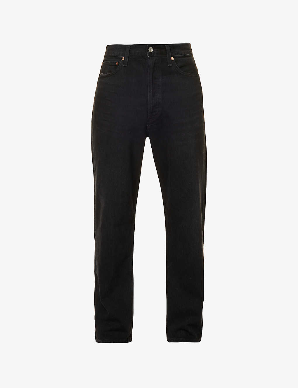 Shop Agolde 90's Jean Relaxed-fit Organic-denim Jeans In Tar