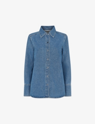 WHISTLES: Ultimate regular-fit denim shirt