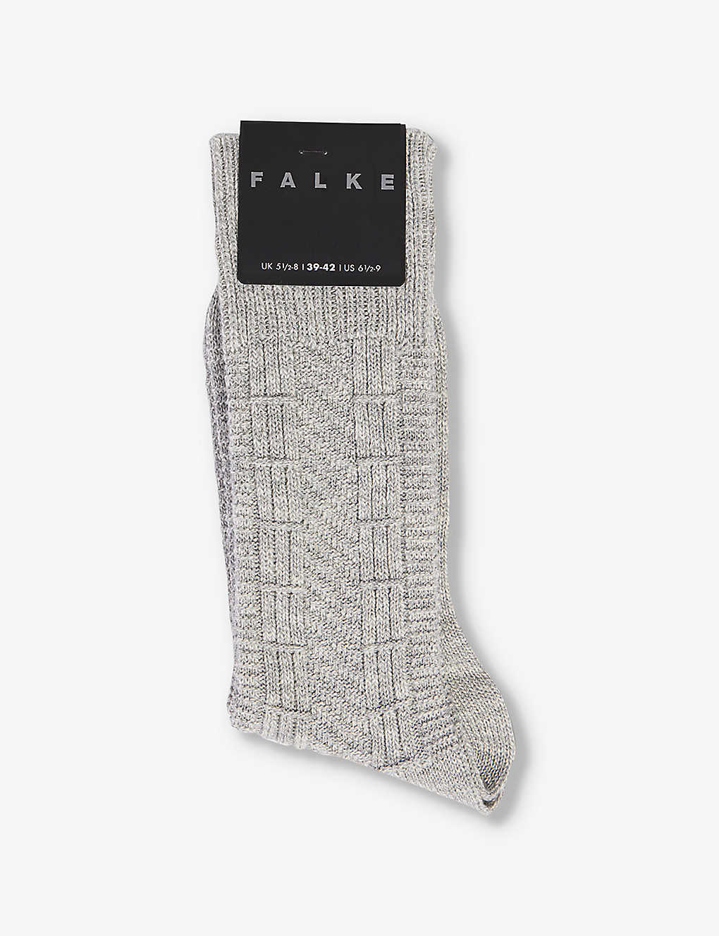 Falke Mens Lunar Chunky Branded-sole Cotton-blend Socks