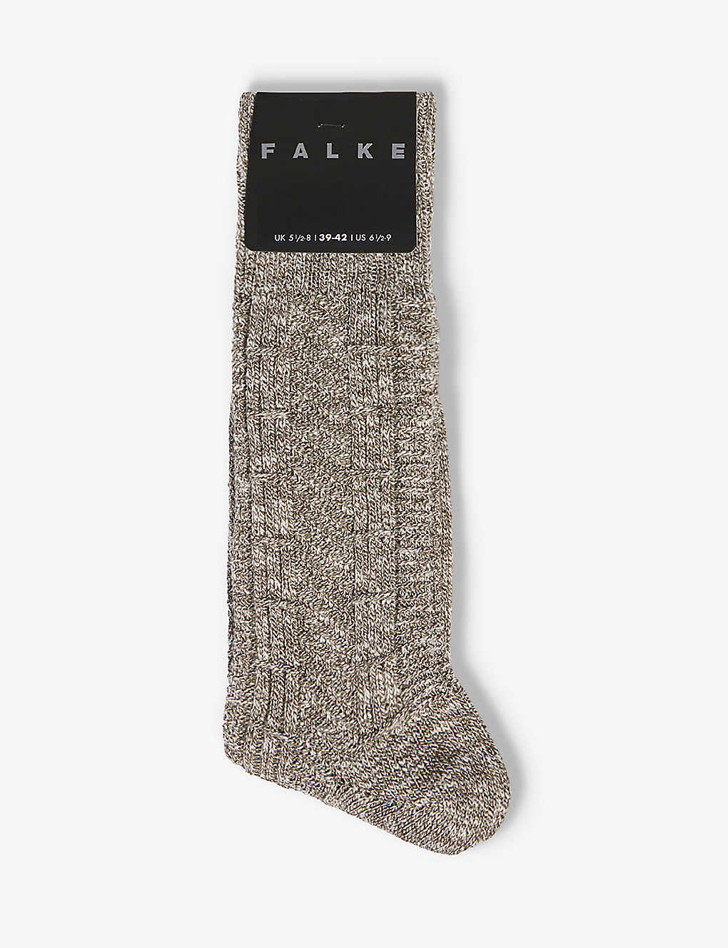 Falke Mens Artichoke Chunky Branded-sole Cotton-blend Socks