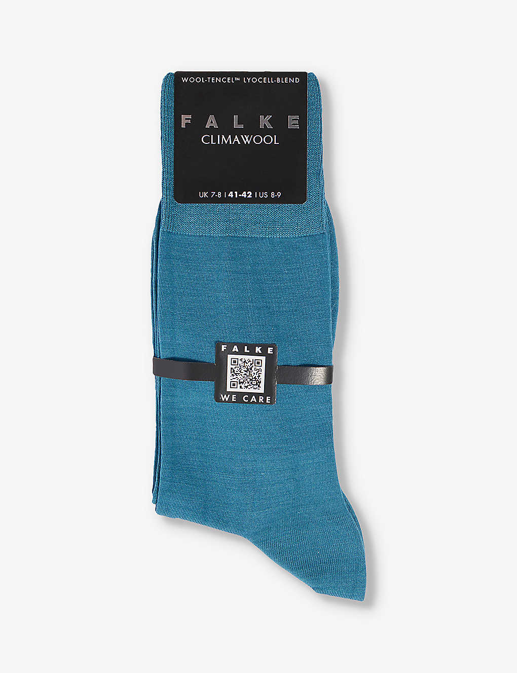Falke Mens Peacock Climawool Branded-sole Stretch-knit Socks