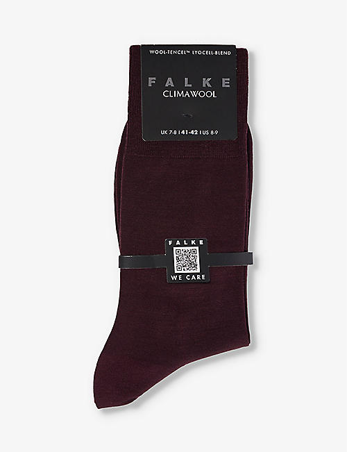 FALKE: Climawool branded-sole stretch-knit socks