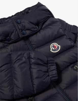 Shop Moncler Navy Jules Padded Shell-down Jacket 3-36 Months