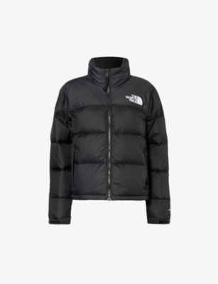 Shop The North Face Women's Recycled Tnf Black 1996 Retro Nuptse Brand-embroidered Shell-down Jacket