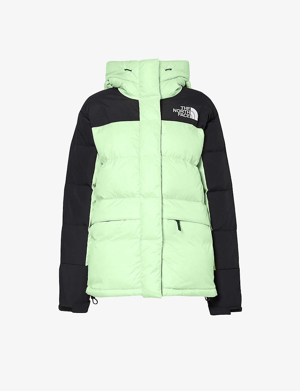 The North Face Womens Misty Sage-tnf Black Himalayan Logo-embroidered Shell-down Jacket