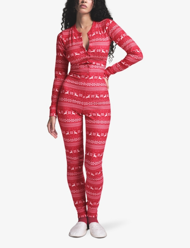 Plush Pointelle Logo-Print Stretch-Jersey Onesie