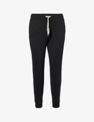 Shop Vuori Women's Black Heather Performance Tapered Mid-rise Stretch-recycled Polyester Jogging Bottoms