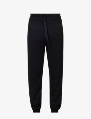 MOSCHINO: Brand-tape slip-pocket stretch-cotton jogging bottoms