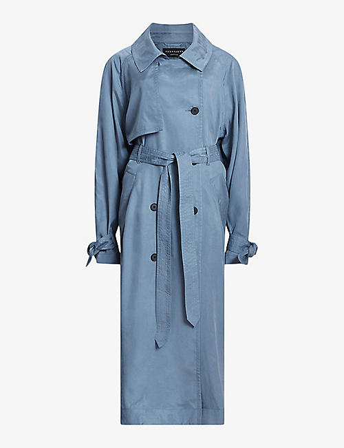 ALLSAINTS: Kikki oversized lyocell trench coat
