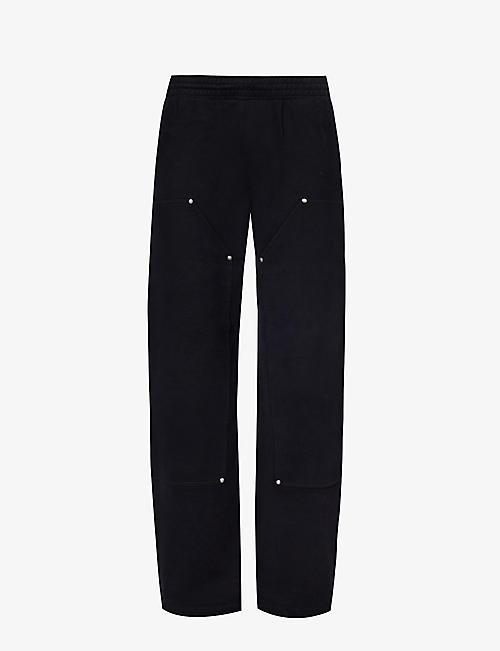 GIVENCHY: Carpenter relaxed-fit wide-leg cotton cargo trousers