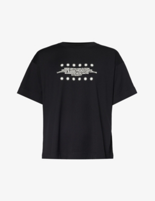 GIVENCHY: Star-print boxy-fit cotton-jersey T-shirt