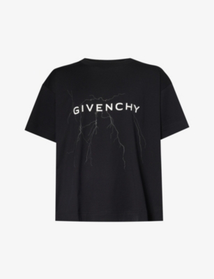 GIVENCHY Graphic print boxy fit cotton jersey T shirt