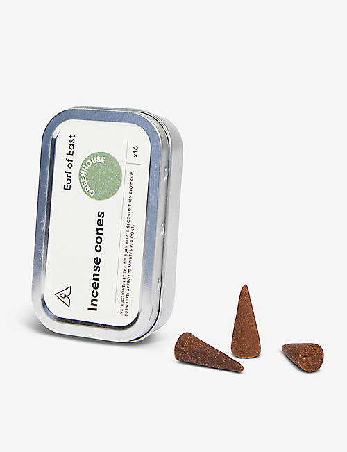 EARL OF EAST: Greenhouse incense cones pack of 16