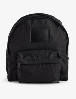 A BATHING APE: A Bathing Ape x Porter logo-patch woven backpack