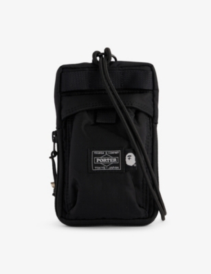 A BATHING APE: A Bathing Ape&nbsp;x Porter woven cross-body bag