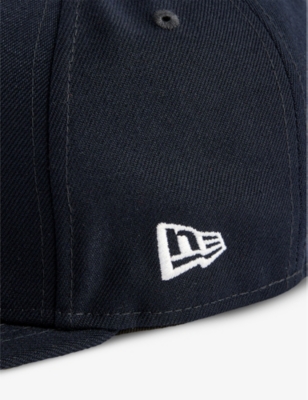 Shop A Bathing Ape Men's Navy X New Era 59fifty Brand-embroidered Cotton-twill Cap