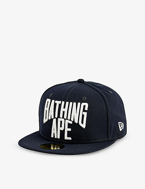 A BATHING APE: A Bathing Ape x New Era 59Fifty brand-embroidered cotton-twill cap