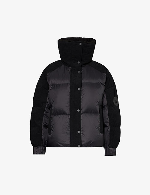 MOOSE KNUCKLES: Elmira funnel-neck quilted shell-down jacket