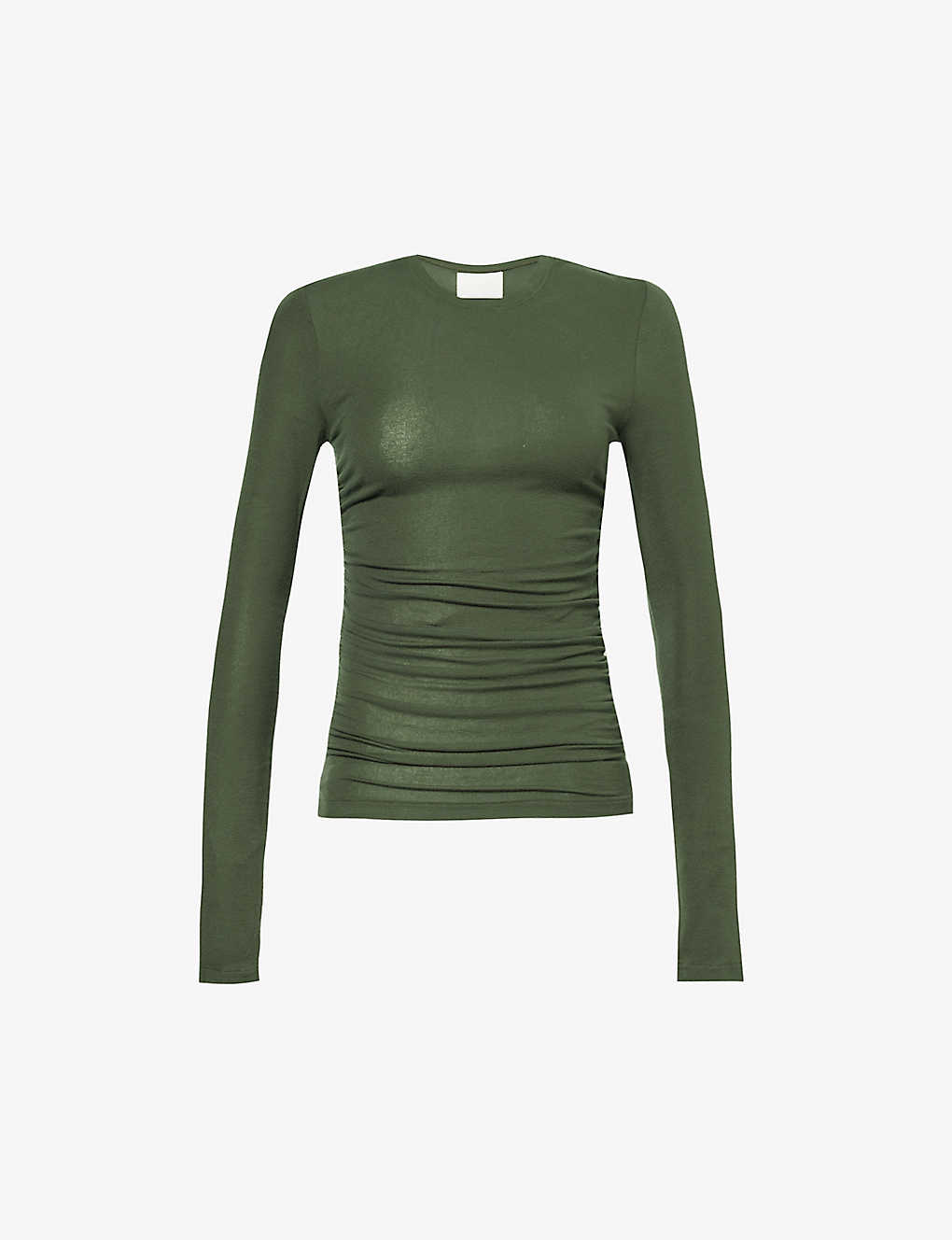 Citizens Of Humanity Marion Long-sleeved Stretch-woven Top In Green