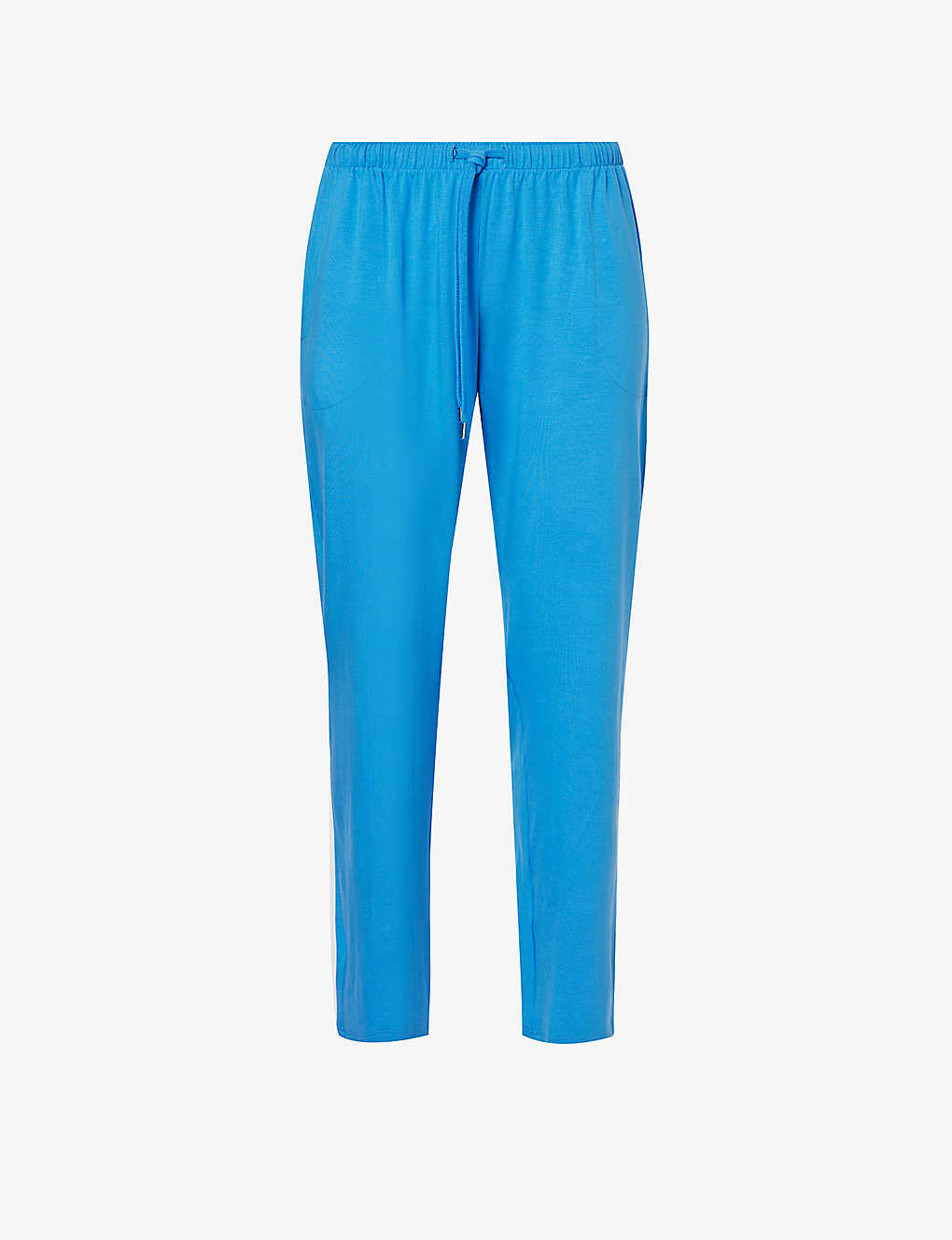 Derek Rose Mens Blue Basal Mid-rise Stretch-jersey Pyjama Bottoms