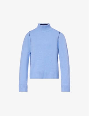 ASPIGA Rosemary high neck relaxed fit wool jumper Selfridges