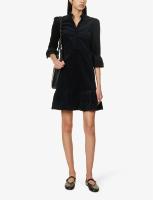 ASPIGA: Percy V-neck stretch-cotton mini dress