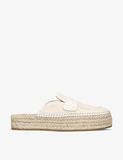 JW ANDERSON: Fabric and leather espadrille sandals