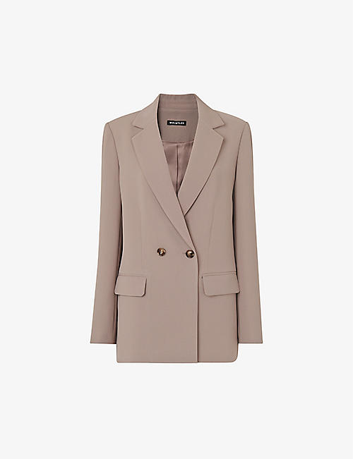 WHISTLES: Nina double-breasted recycled-polyester blazer