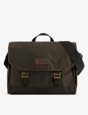 BARBOUR Essential waxedcotton messenger bag