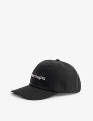 Favorite Daughter Womens Black Classic Brand-embroidered Cotton Cap