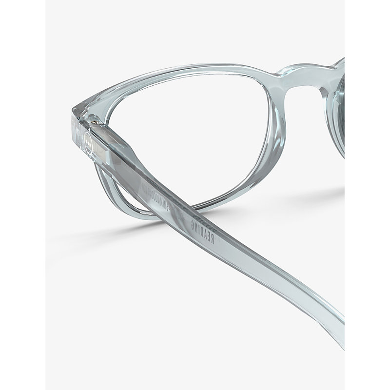 Shop Izipizi #b Square-frame Reading Glasses In Pale Blue