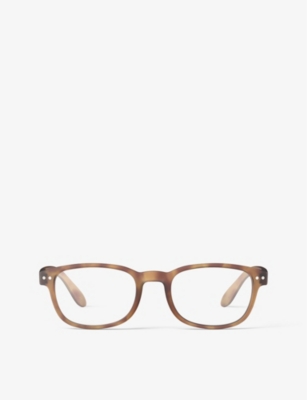 Izipizi #b Square-frame Reading Glasses In Havane