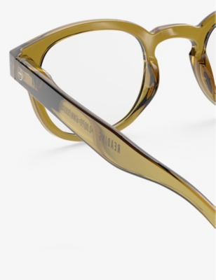 Shop Izipizi Men's Golden Green #c Round-shape Reading Glasses
