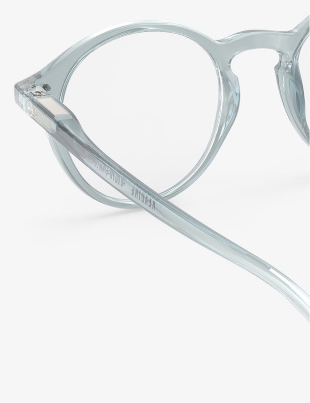 #D round-framed golden green reading glasses