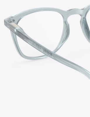 Shop Izipizi #e Square-frame Reading Glasses In Frozen Blue