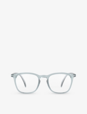 Izipizi Mens Frozen Blue #e Square-frame Reading Glasses