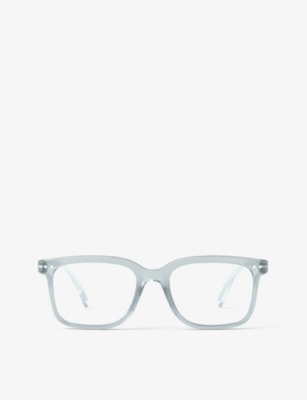 Izipizi Mens Frozen Blue #l Square-frame Reading Glasses