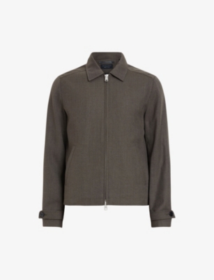 ALLSAINTS: Howl button-cuff cotton and wool jacket