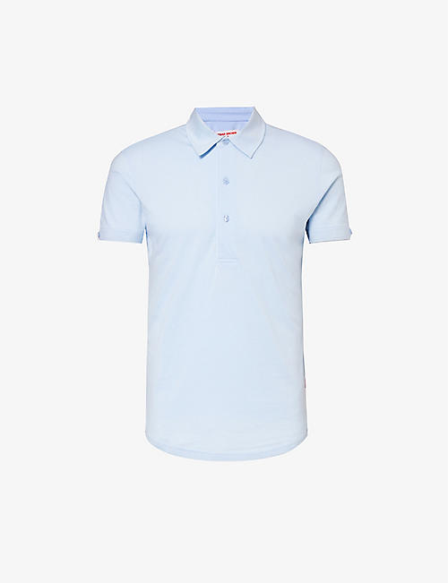 ORLEBAR BROWN: Sebastian short-sleeve cotton and silk-blend polo shirt