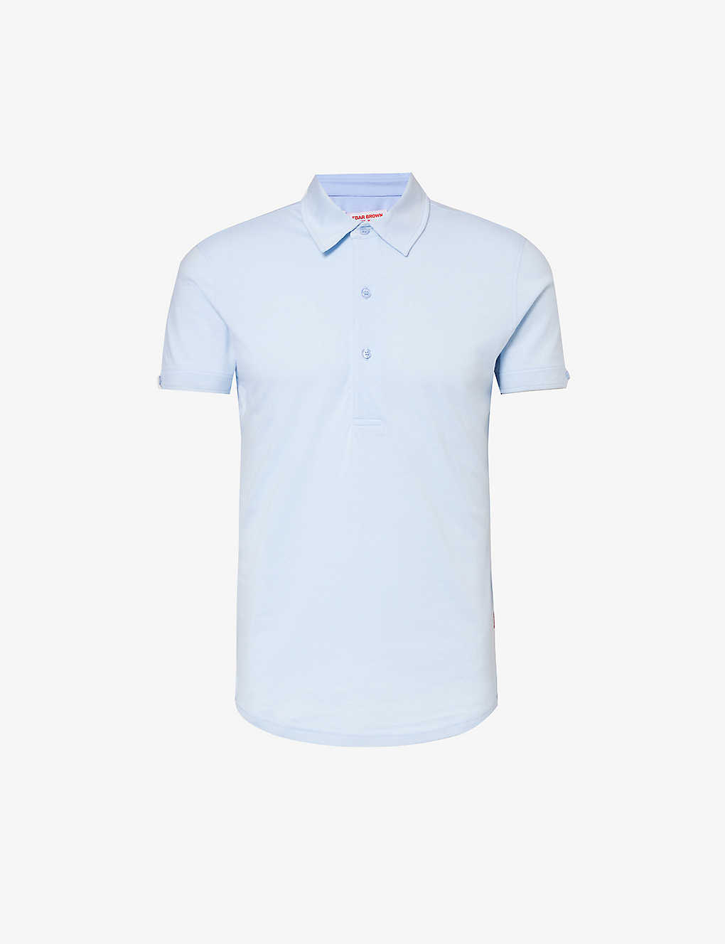 Shop Orlebar Brown Men's Hush Sebastian Short-sleeve Cotton And Silk-blend Polo Shirt In Multi-coloured