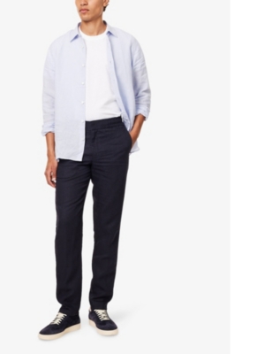 Orlebar Brown Mens Hush Giles Long-sleeve Linen Shirt In White