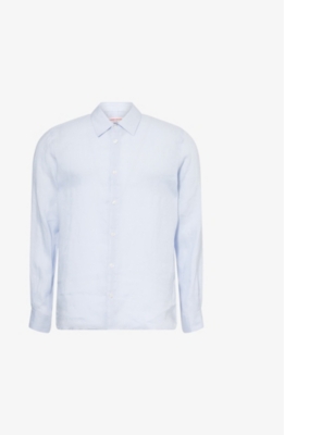 ORLEBAR BROWN: Giles long-sleeve linen shirt
