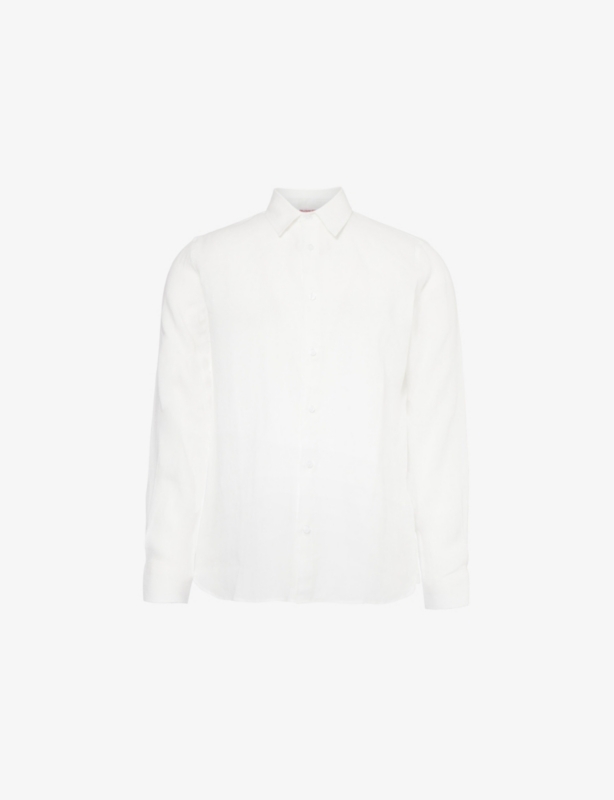 Giles long-sleeve linen shirt