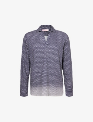 ORLEBAR BROWN: Ridley floral-pattern regular-fit woven shirt
