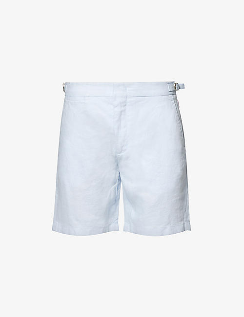 ORLEBAR BROWN: Norwich waist-adjuster linen shorts