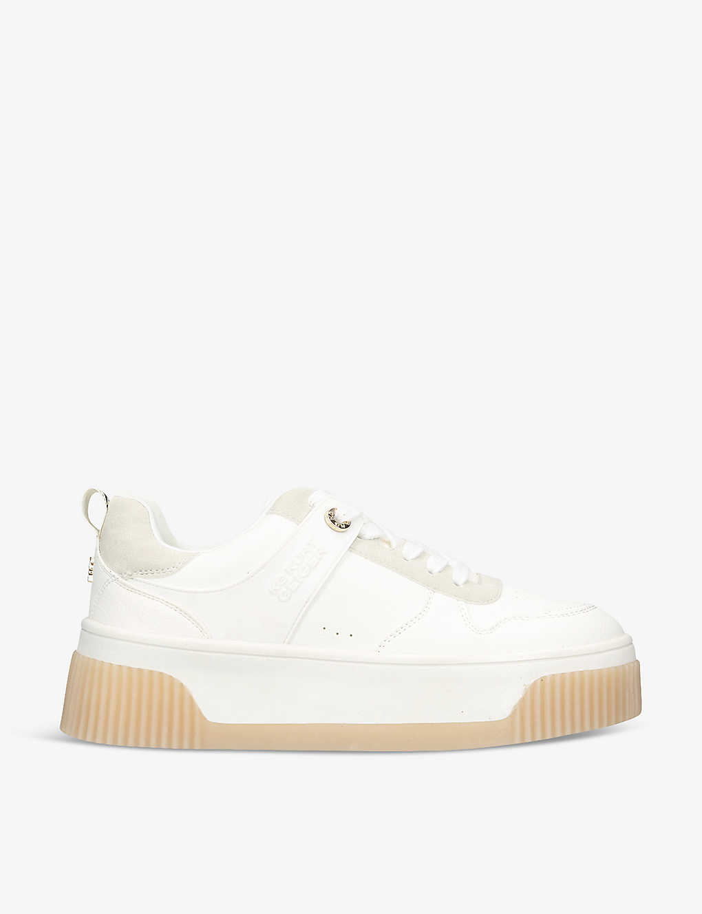 Kg Kurt Geiger Landon Faux-leather Low-top Trainers In White/comb