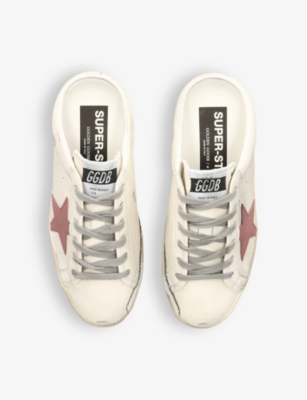 GOLDEN GOOSE: Superstar Sabot leather low-top trainers